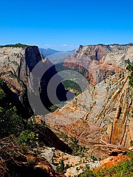 View of Mountains from Canyon Overlook Trail in Zion