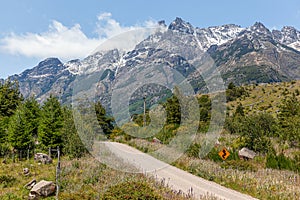 View of mountains of Carretera Austral Route - AysÃ©n, Chile