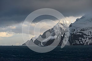 View of mountains of Elephant Island
