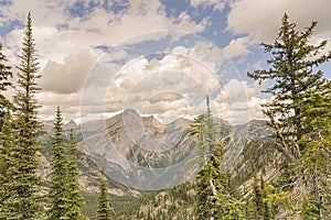 View of mountains in Fernie, British Columbia, Canada photo