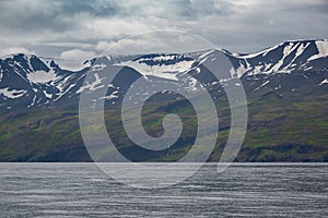 View of the Mountains in Husavik area, Iceland