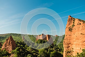 View of the mountains of Las Medulas, a World Heritage Site