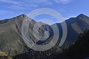 View of the Mountains located in the Sierra Madre Oriental from Santiago Nuevo Leon photo