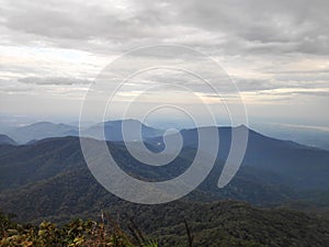 The view on the mountains of meratus kalimantan photo