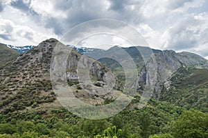 View of mountains of PeÃ±alba de Santiago, Spain.