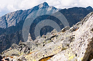 View of mountains from Solisko in High Tatras, Slovakia