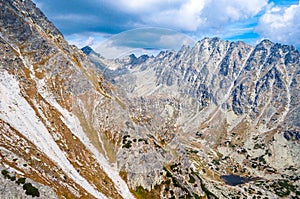 Pohľad na hory zo Soliska vo Vysokých Tatrách