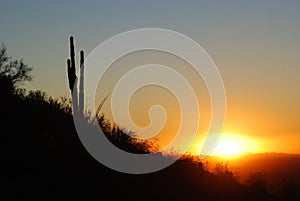 View of mountains surrounding Phoenix, Arizona