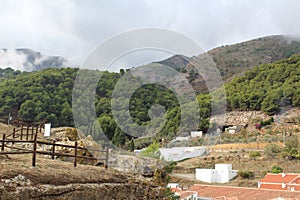 View of mountains from the viewpoint-casarabonela