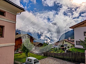 view of the mountains from the village