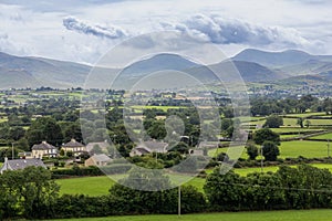View of the Mourne Mountains from Rathfriland, Northern Ireland