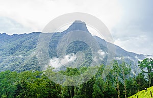 View on moutains of Cocora Valley next to Salento, Colombia