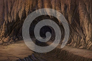 View at the mouth of the cave.