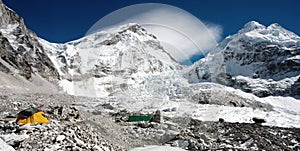 View of Mt Everest base camp