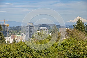 View of Mt. Hood and Portland Oregon