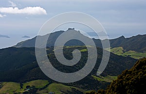 A view from the Mt. Manaia near Whangarei in the North Island in New Zealand