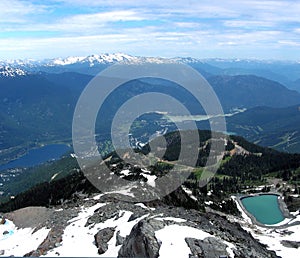 View from Mt Whistler, Canada