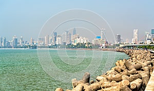 View of Mumbai from Marine Drive. India