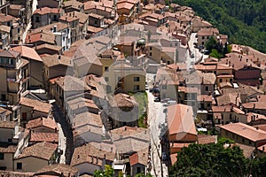 View of Muro Lucano, in Potenza province, Italy