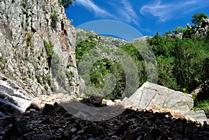 View of Murumannu amphitheater near waterfall photo