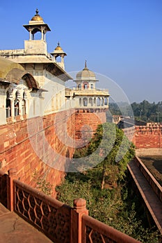View of Musamman Burj in Agra Fort, Uttar Pradesh, India
