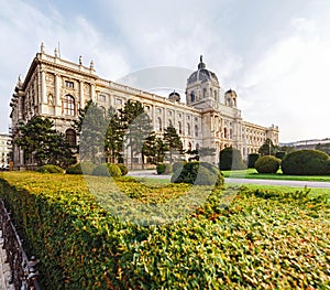 view of Museum of Fine Arts history in Vienna, Austria one of the most famous art gallery in the world
