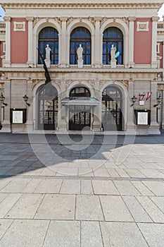 view of Musikverein a landmark concert hall in Vienna