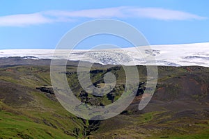 View of the Myrdalsjökull glacier-Katla volcano, Iceland