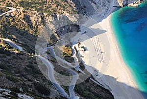 View of Myrthos beach from Kefalonia island