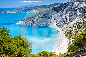 Myrtos beach, Kefalonia, Greece photo