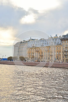 View of Mytninskaya quay on Petrograd side. photo