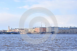 View of Mytninskaya quay on Petrograd side. photo
