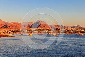 View of Naama Bay in Sharm El Sheikh, Egypt