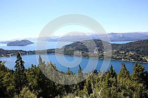 View of Nahuel Huapi lake in Argentina