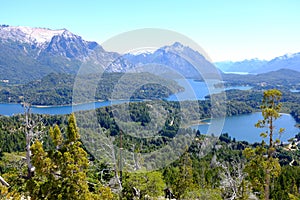 View on Nahuel Huapi national park and Lake - Argentina