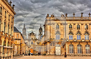 View of Nancy Cathedral from the Place Stanislas