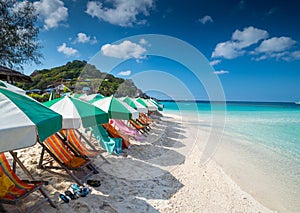 View of Nang Yuan island of Koh Tao island Thailand