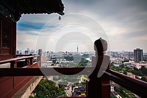 View from Nanjing Yuejianglou Tower (River Watchtower)