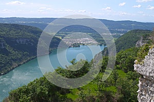 view on Nantua lake