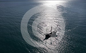 View of the Nao Victory sailing in the open sea