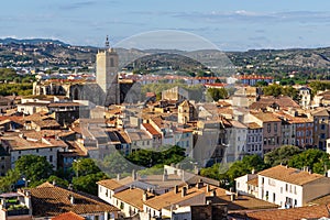 View on Narbonne houses from dungeon tower