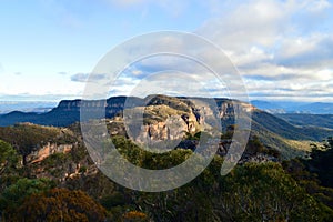 A view of Narrowneck in the Blue Mountains