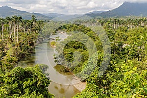 View on national park alejandro de humboldt with river Cuba