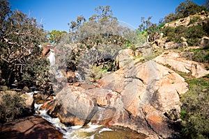 A view of National Park falls from the bottom viewing platform, John Forrest national park