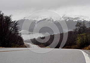 View of National Route 234 in Neuquen, Argentina