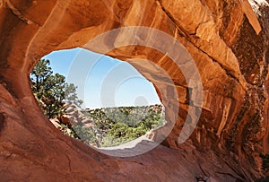 View through a Natural Arch