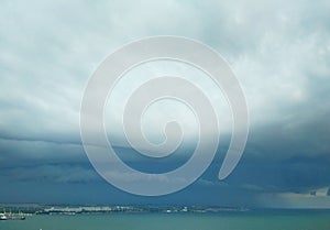 Approaching thundery front over the Black Sea