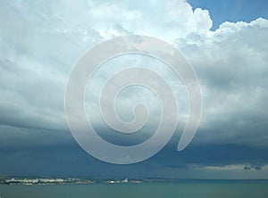 Approaching thundery front over the Black Sea
