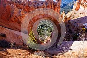 View of Natural Bridge in Bryce Canyon National Park