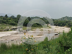 View of a natural landscape of rural India